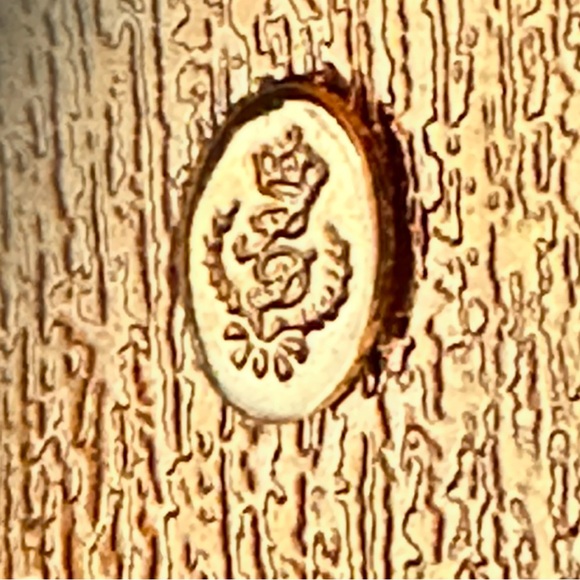 Gold Cuff Bracelet Gold Tone Textured Hammered Wavy Hinged Clamper - Picture 7 of 10